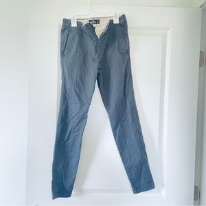 Grey pinstripe super skinny chino pant